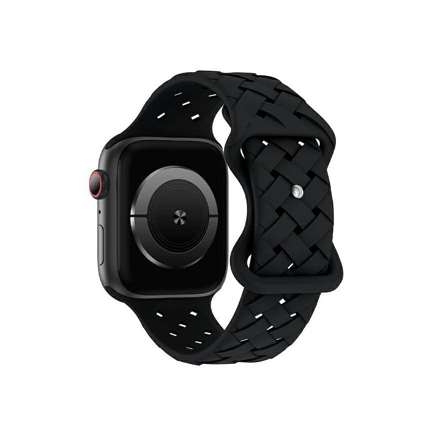 Beline pasek Apple Watch Silicone Woven 42|44|45|49mm czarny |bl – 2