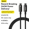 USB-C to USB-C cable Baseus Tungsten Gold 240W 3m (black) USB-C to USB-C cable Baseus Tungsten Gold 240W 3m (black)