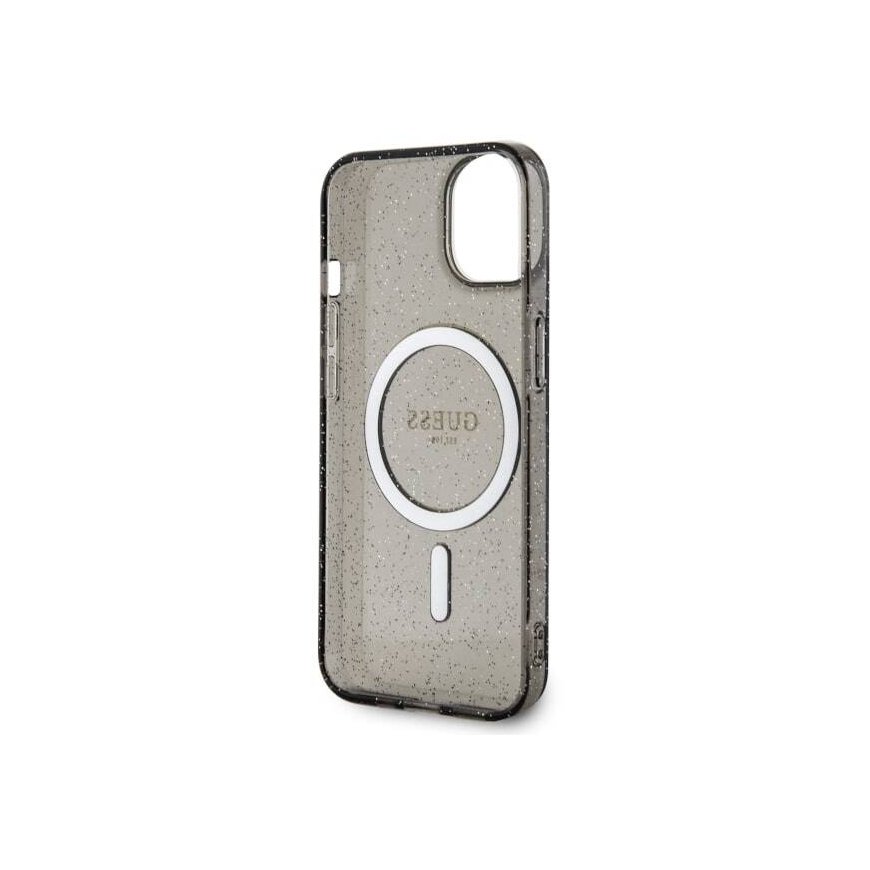 Guess GUHMP14SHCMCGK iPhone 14 6.1" czarny|black hardcase Glitte