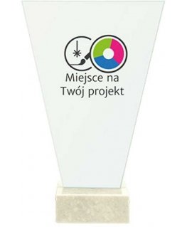 Detail Glass trophy on a marble base - INDIVIDUAL