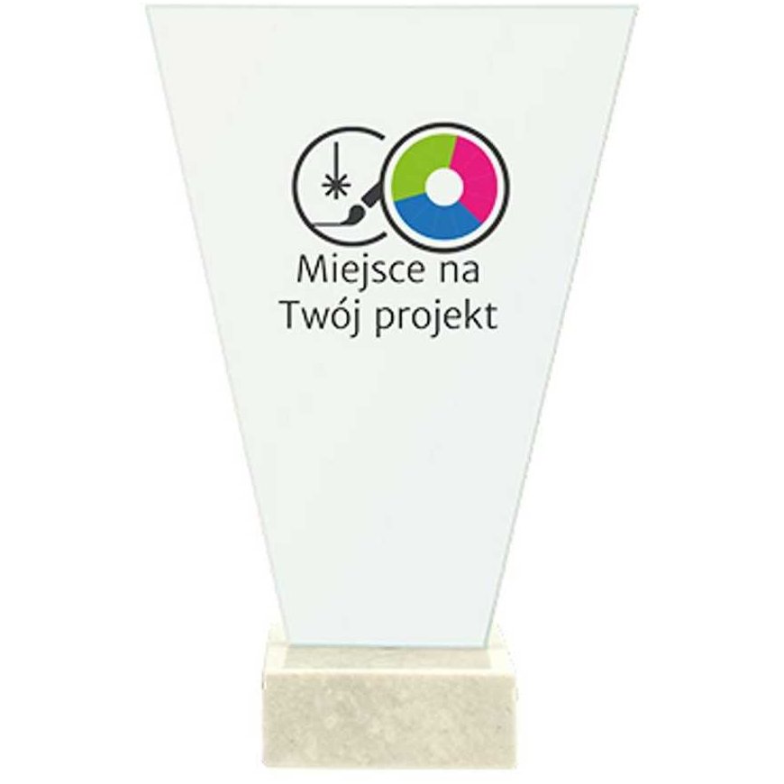 Detail Glass trophy on a marble base - INDIVIDUAL