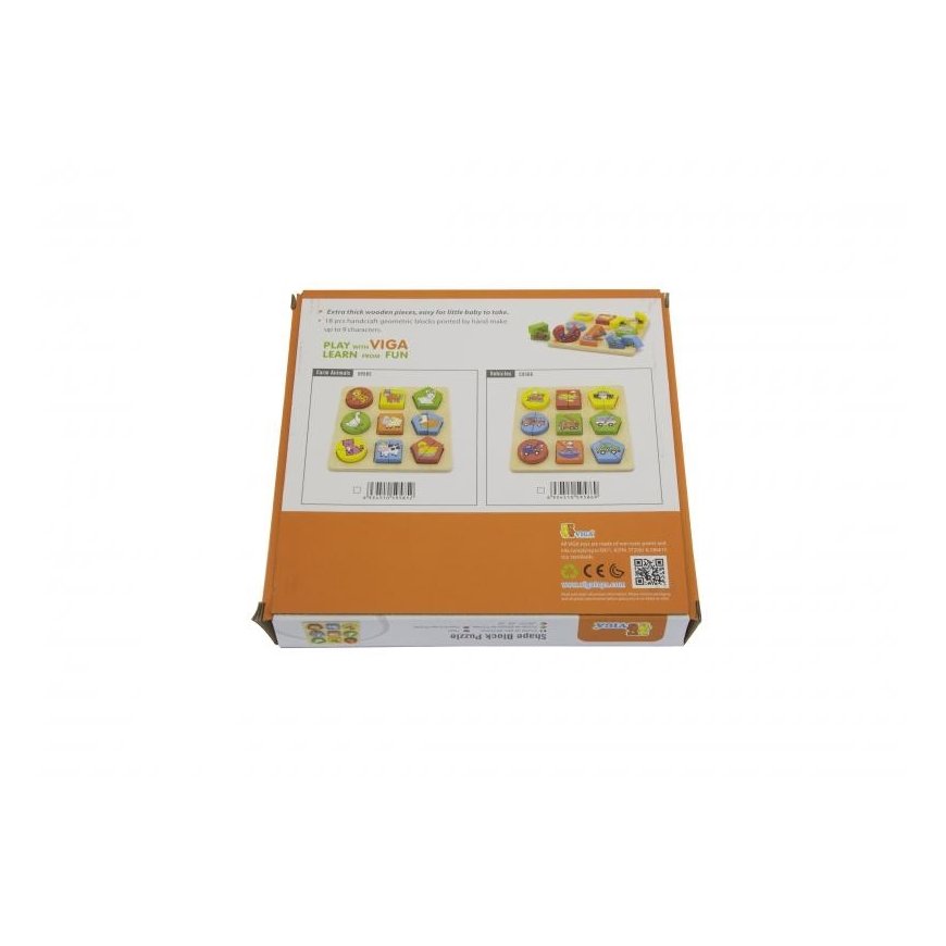 Viga Toys Medinė dėlionė Gyvūnai, Viga – 3