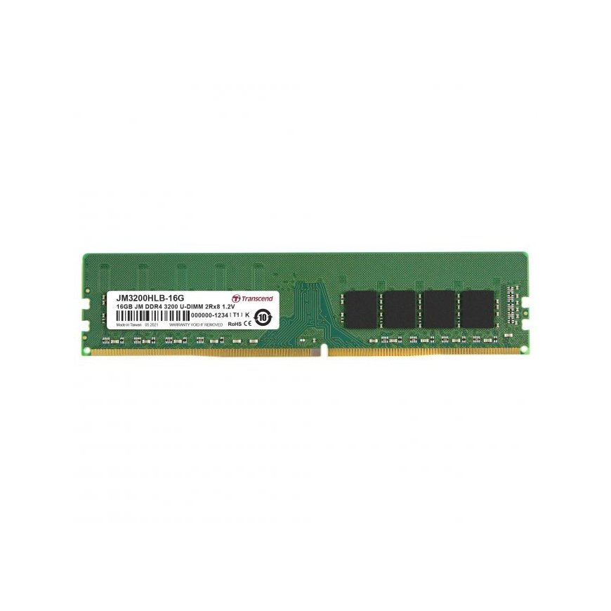 Transcend JM3200HLB-16G atmiņas modulis 16 GB 2 x 8 GB DDR4 3200 MHz
