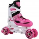 Roller skates Enero 4w1 with wymienna płożą regulowane pink size 34-37 Roller skates Enero 4w1 with wymienna płożą regulowane pink size 34-37