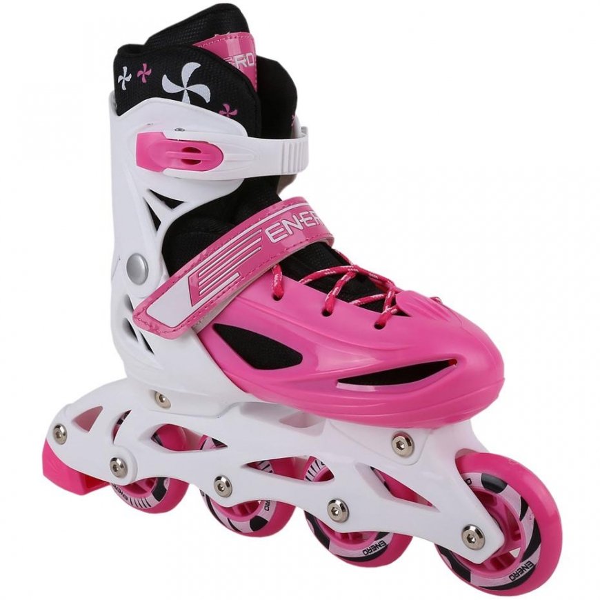 Roller skates Enero 4w1 with wymienna płożą regulowane pink size 34-37 – 5