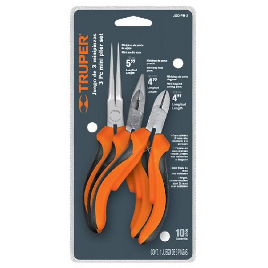 Set of mini hairpieces: combined long, long and side cut Truper®