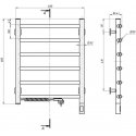 Electric towel dryer Navin Kamelia 480*600 Sensor with timer left 12-007133-4860
