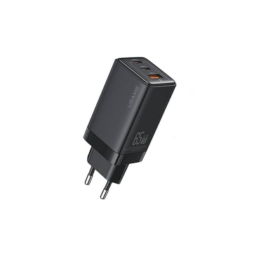 USAMS Ład. siec. 2xUSB-C+1xUSB 65W (only head) GaN PD3.0 +QC3.0