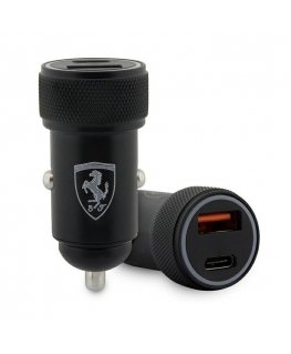 Ferrari ładowarka FECCMENK PD-QC 3.0 36W Fast Charge czarny|blac
