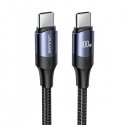 USAMS Adapter AU17 Lightning - USB-C 30W stalowy|aluminium SJ677