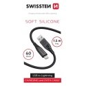 Swissten Soft Silicone Data Cable USB / Lightning 1.5m / 60w