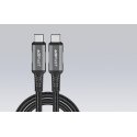 Cable USB-C to USB-C Acefast C1-09, 48W, 1m (black-gray)