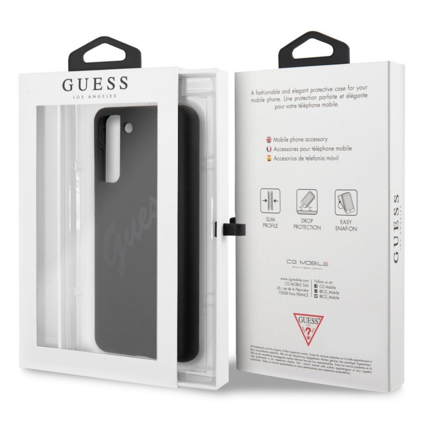 GUHCS21MLSVSBK Guess Silicone Vintage Cover for Samsung Galaxy S