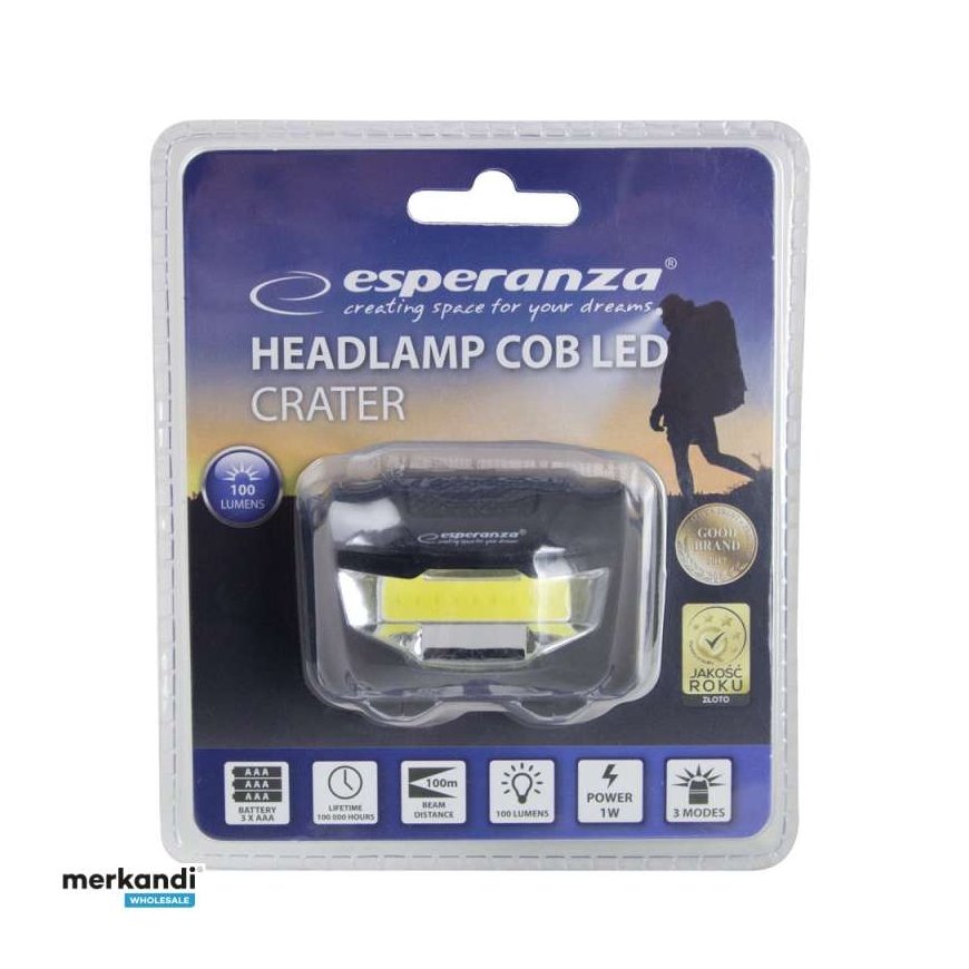 Esperanza ESPERANZA HEAD LAMP LED CRATER