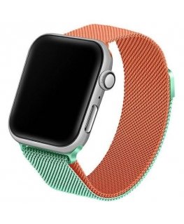 Beline pasek Apple Watch Steel 38|40|41mm zielono-pomarańczowy g