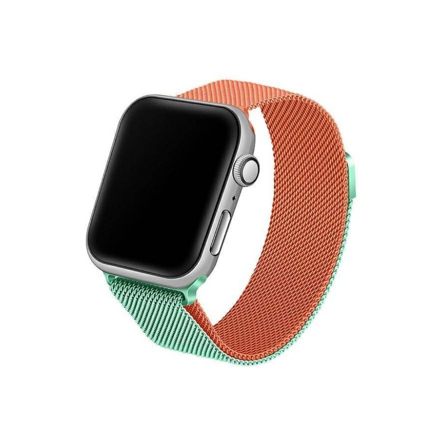 Beline pasek Apple Watch Steel 38|40|41mm zielono-pomarańczowy g