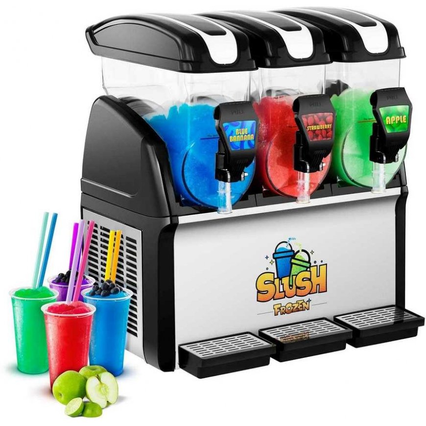 Royal Catering Granitor dispenser for drinks slush granites triple 3x 15L – 2