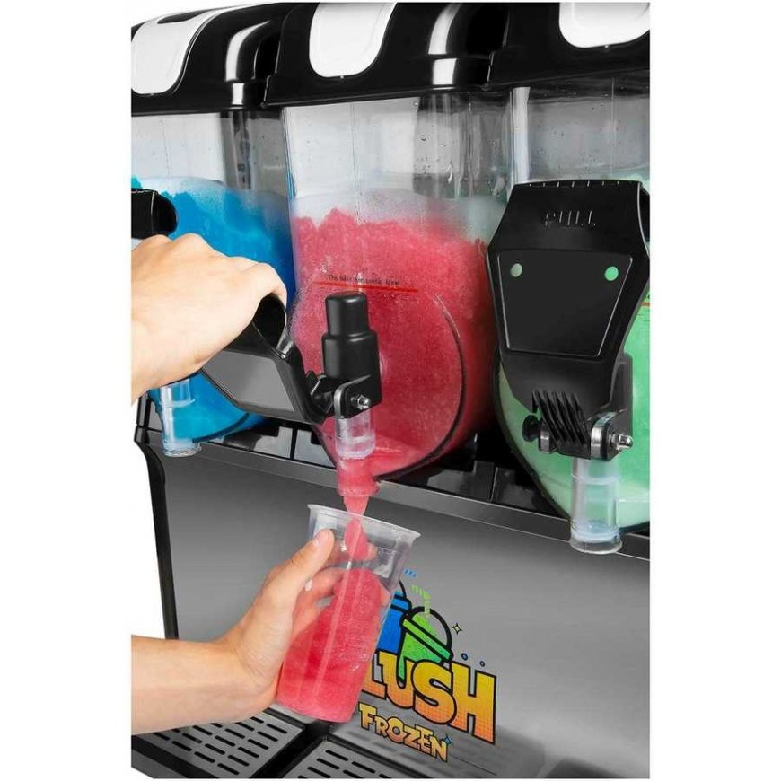 Royal Catering Granitor dispenser for drinks slush granites triple 3x 15L – 4