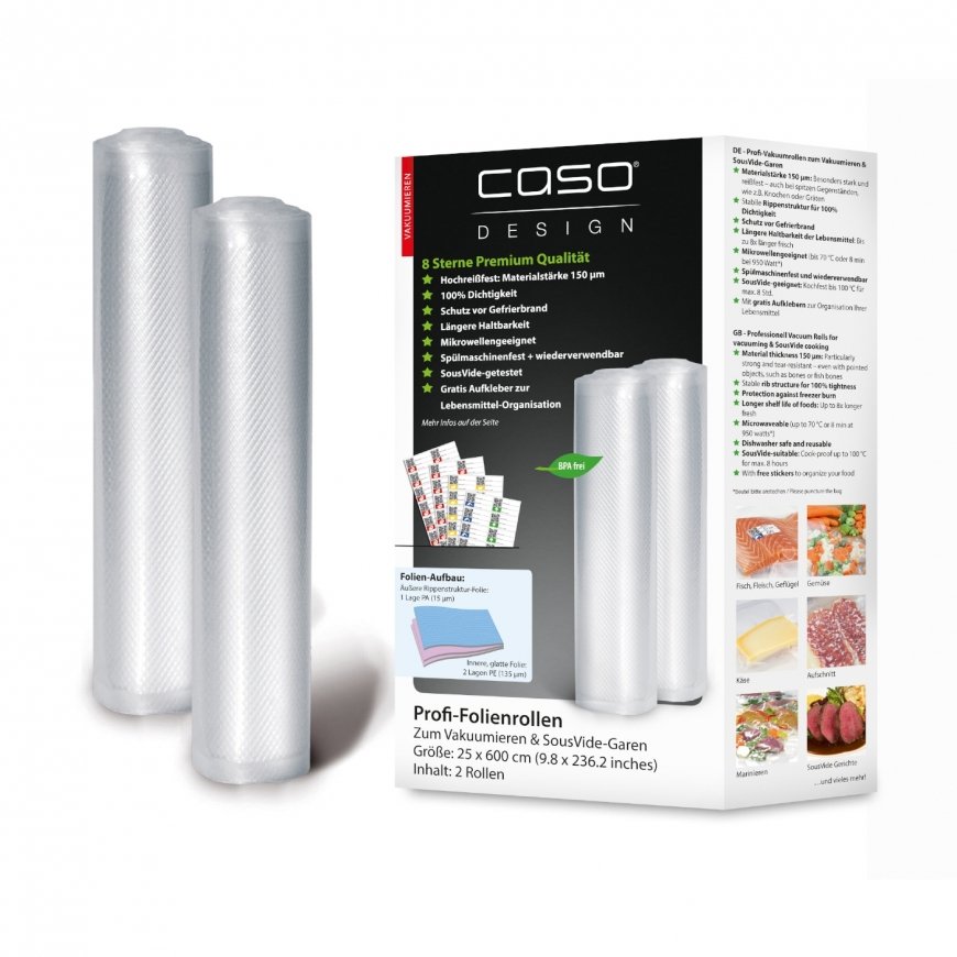Caso | Foil Roll | 01225 | 2 | Dimensions W x L 25x600 cm |