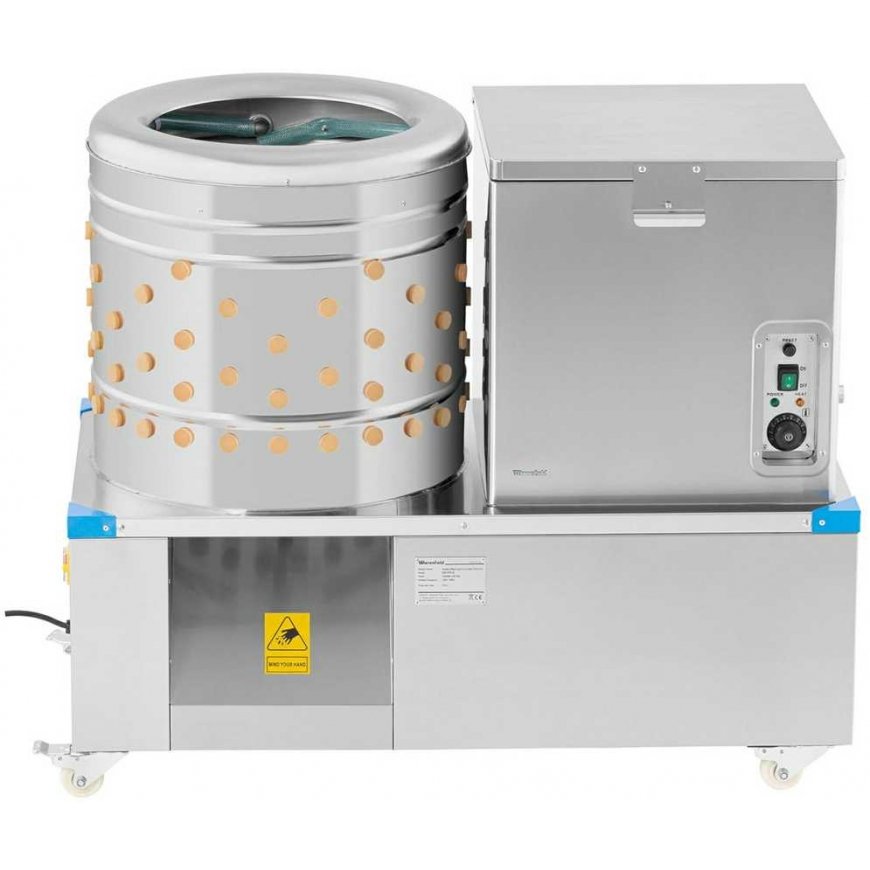 Wiesenfield Scalding scalder for poultry, chickens and turkeys 2in1, drum dia. 50 cm 55 l 1.5 kW – 5