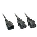 Lindy 30039 кабель питания Черный 2 m Разъем C14 2 x разъем C13 Lindy 30039 кабель питания Черный 2 m Разъем C14 2 x разъем C13