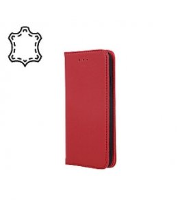 Fusion Genuine Leather Book case for Xiaomi Redmi 12C red
