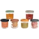 BEABA GLASS JARS SET (6 PCS OF 250 ML), SUNRISE