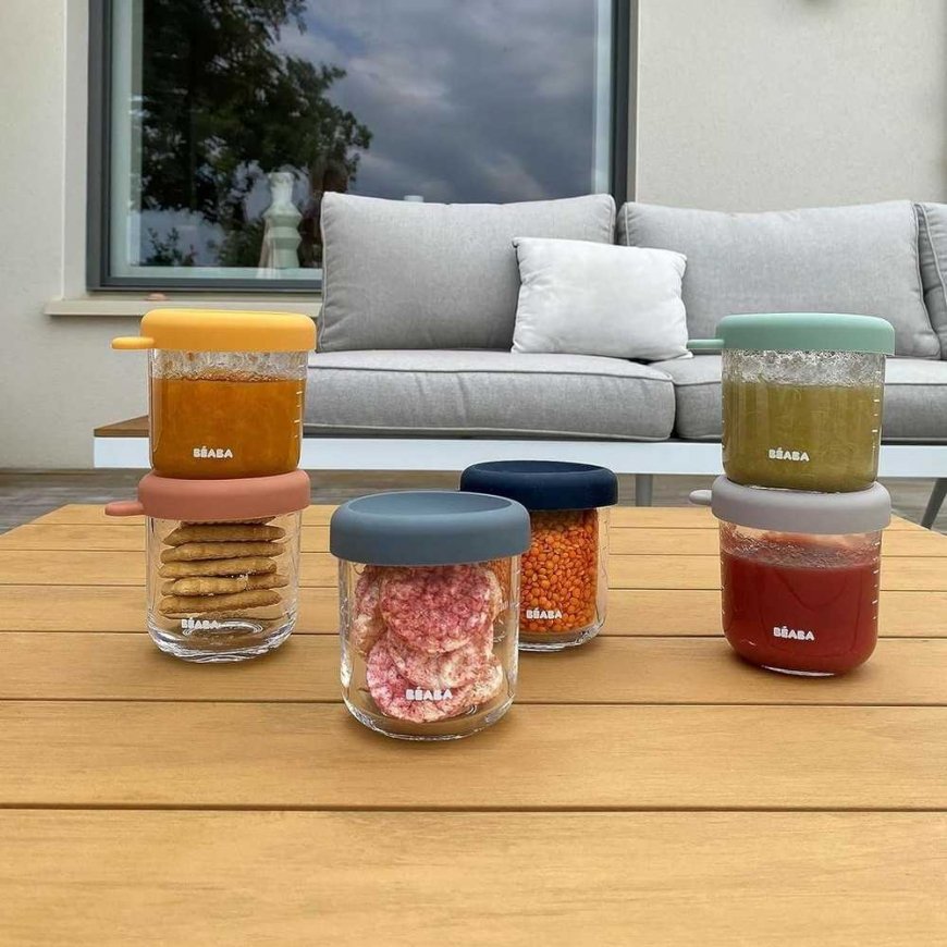 BEABA GLASS JARS SET (6 PCS OF 250 ML), SUNRISE – 2