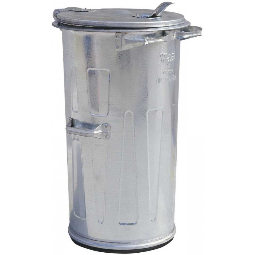 MEVA Metal dustbin made of galvanized