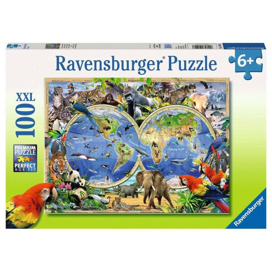 Ravensburger 4005556105403 Kontūras puzle 100 pcs Kartes