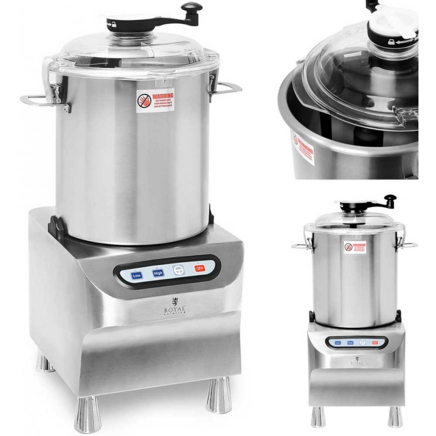 Royal Catering Vilko mėsinė pjaustyklė mėsai, daržovėms pjaustyti, malti, pjaustyti, 18 l 1500/2200 aps./min 1500 W
