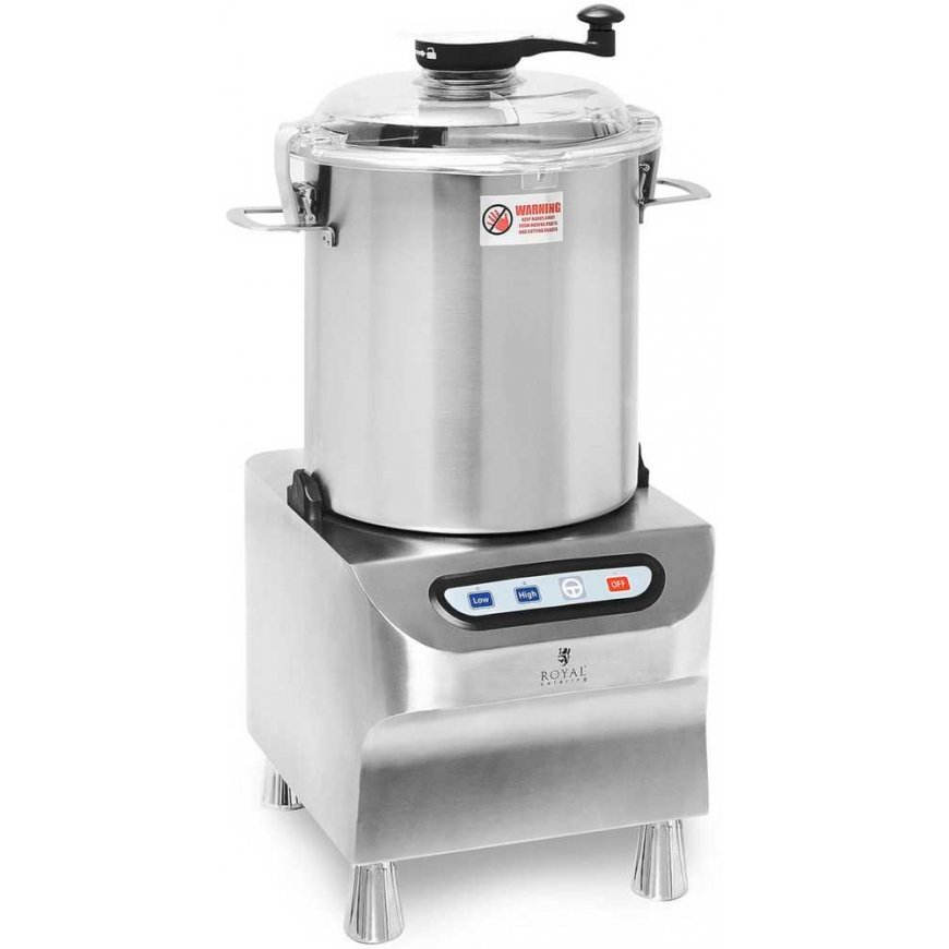 Royal Catering Vilko mėsinė pjaustyklė mėsai, daržovėms pjaustyti, malti, pjaustyti, 18 l 1500/2200 aps./min 1500 W – 2