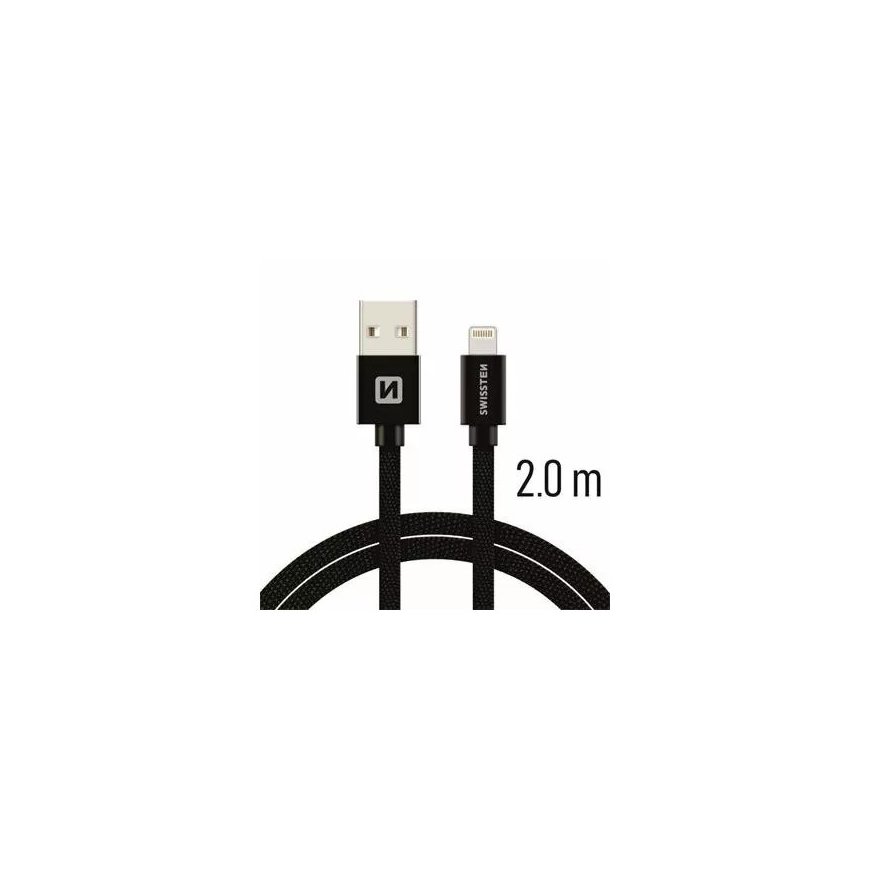 Swissten Textile Fast Charge 3A Lightning