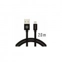 Swissten Textile Fast Charge 3A Lightning Data and Charging Cable 2m Swissten Textile Fast Charge 3A Lightning Data and Charging Cable 2m