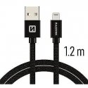 Swissten Textile Fast Charge 3A Lightning Data and Charging Cable 2m Swissten Textile Fast Charge 3A Lightning Data and Charging Cable 2m