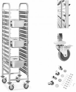 Catering trolley for transporting 16 GN 1/1 pallet containers Royal Catering RCTW-16GN.1