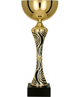 Detail Gold and black metal cup