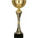 Detail Gold and black metal cup Detail Gold and black metal cup
