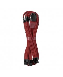 CableMod C-Series PRO ModMesh 12VHPWR to 3x PCI-e cables for Corsair - 60cm, dark red