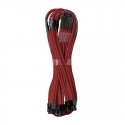 CableMod C-Series PRO ModMesh 12VHPWR to 3x PCI-e cables for Corsair - 60cm, dark red