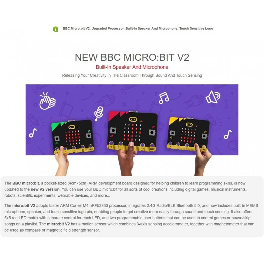 micro:bit V2 Club klassikomplekt 10 tk – 3