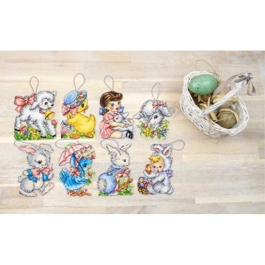 luca S Easter ornaments set of 8 pieces SLETIL8032 – 3