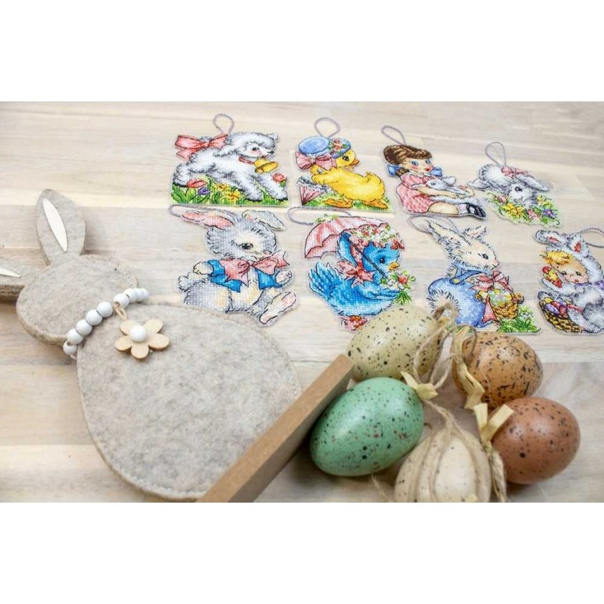 luca S Easter ornaments set of 8 pieces SLETIL8032 – 4