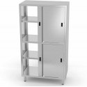 Gastronomic walk-in cabinet with sliding doors, screw-on, stainless steel, 80x70x180 cm - Hendi 812402 Gastronomic walk-in cabinet with sliding doors, screw-on, stainless steel, 80x70x180 cm - Hendi 812402