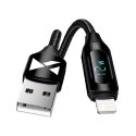 USB-A Cable - Lightning Wozinsky WUALC2 with LED Display 2.4A 2m USB-A Cable - Lightning Wozinsky WUALC2 with LED Display 2.4A 2m