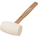 Rubber mallet with wooden handle. Head 450g, 55mm impact plane Truper®