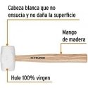 Rubber mallet with wooden handle. Head 450g, 55mm impact plane Truper®
