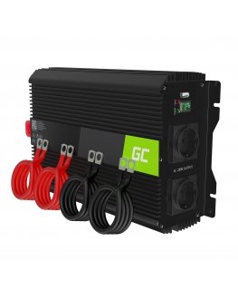 Green Cell PRO car power inverter 12V to 230V 2000W/4000W modified sine wave