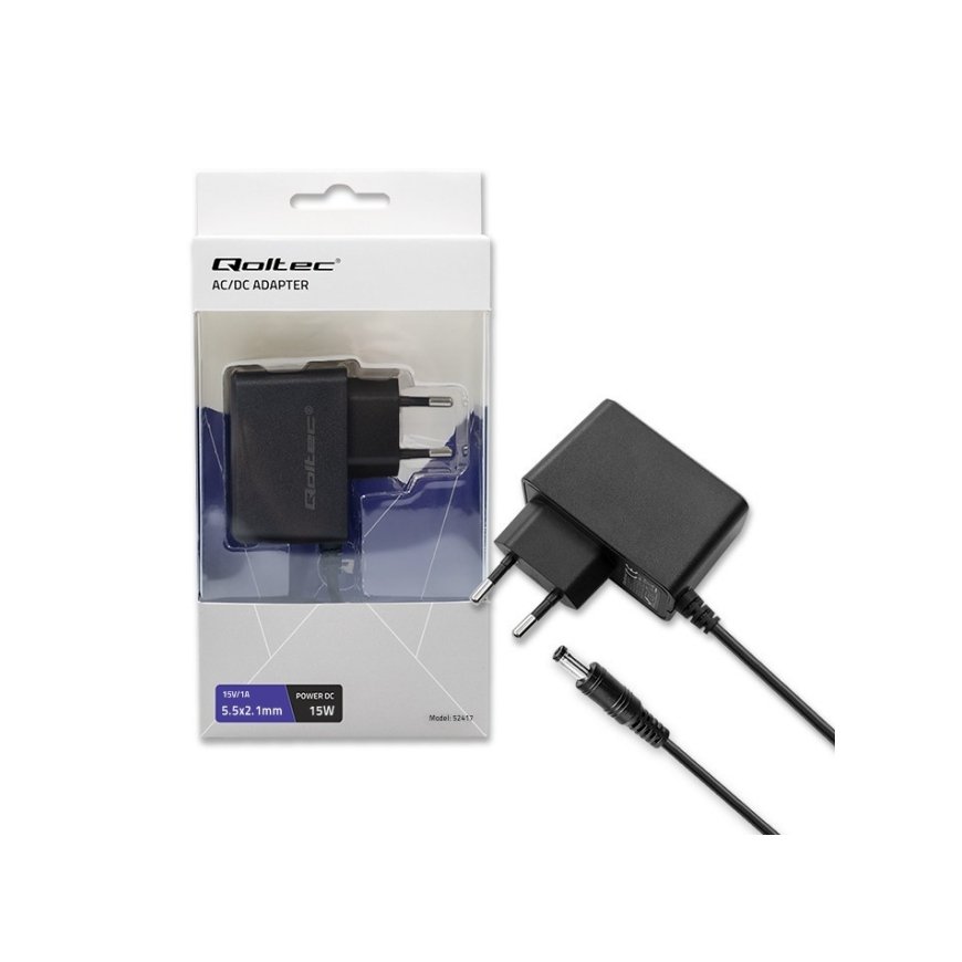 Plug in power supply 15W 15V, 1A, 5.5x2.1