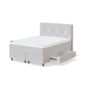 Sleepwell BLACK CONTINENTAL CONTINENTAL BED WITH DRAWER / 160x53x200 / hard / VERANO Grey (18134) Sleepwell BLACK CONTINENTAL CONTINENTAL BED WITH DRAWER / 160x53x200 / hard / VERANO Grey (18134)